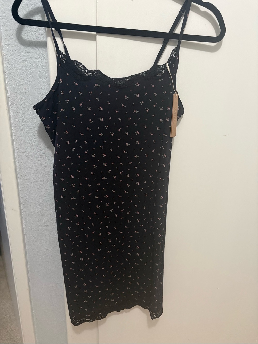 NWT RARE SKIMS Fits Everybody Slip Dress in Onyx Rosebud size 2X! - Picture 4 of 6